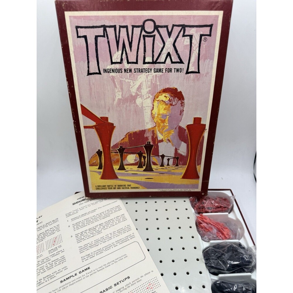 1976 Avalon Hill TWIXT Strategy Book Shelf Board Game 2 Player